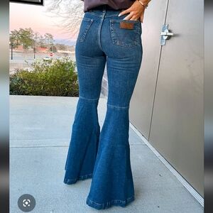 Wrangler Blue Denim Flare Jeans
